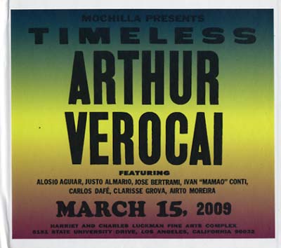 TIMELESS: ARTHUR VEROCAI CD/DVD SET — MOCHILLA